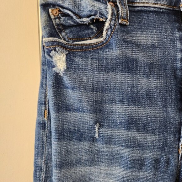 Joe's Jeans Charlie High Rise Skinny Ankle Stretchy Raw Frayed Hem Denim Casual - Picture 5 of 13